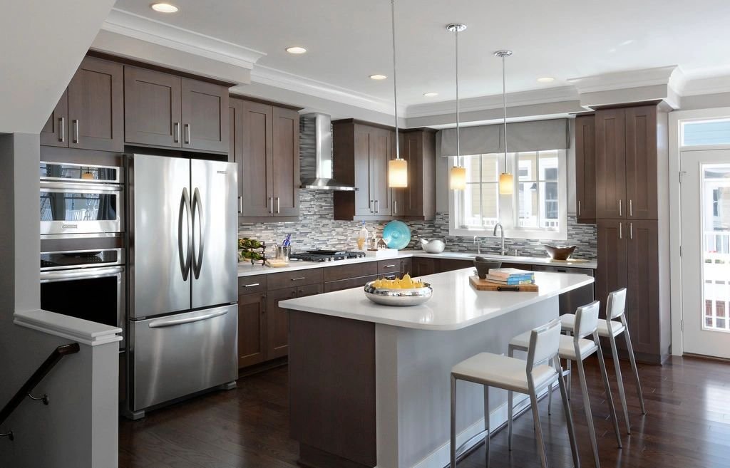 Modern kitchen with GE appliances - financing available